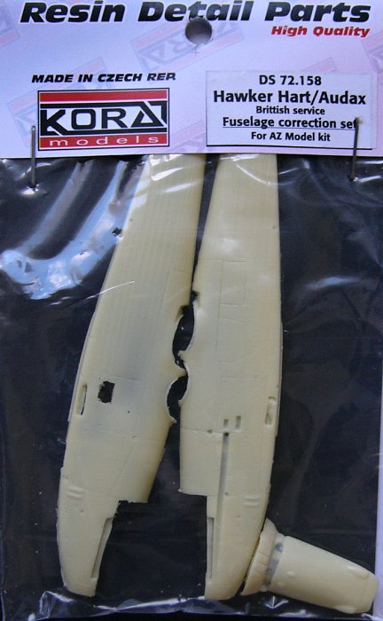 1/72 Hawker Hart/Audax Correction Fuselage Set