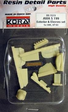 1/72 AVIA S 199  Exterior & Elevons set (AML/KP)