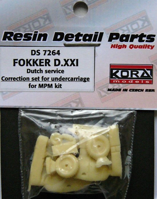 1/72 Fokker D.XXI Dutch serv. Undercarr.Set (MPM)