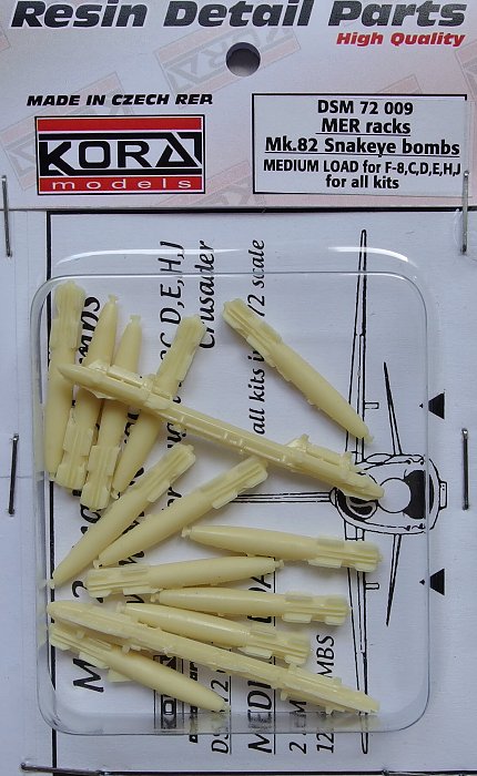 1/72 MER racks Mk.82 Snakeye bombs (F-8,C,D,E,H,J)