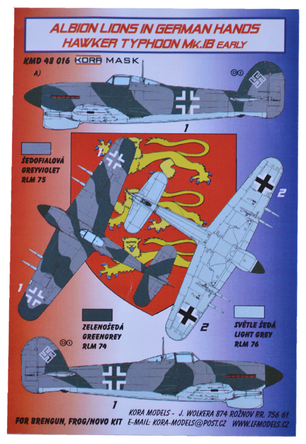 1/48 Mask H.Typhoon Mk.IB Early in German Hands