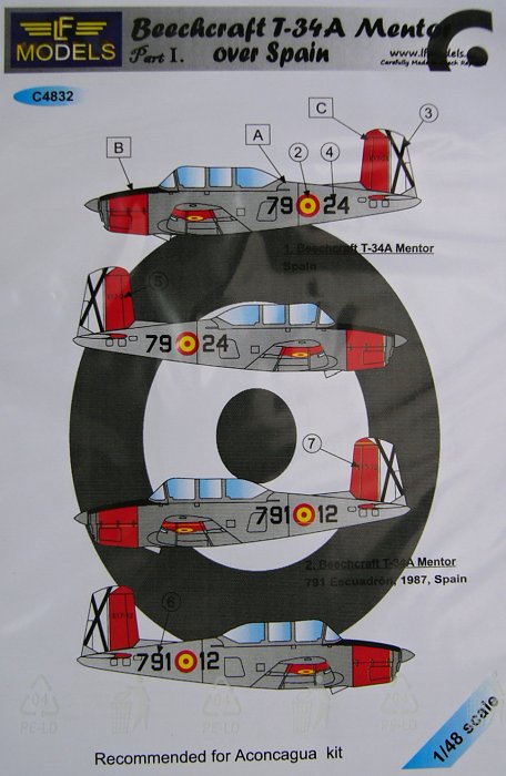 1/48 Decals T-34A Mentor over Spain Part I. (ACON)