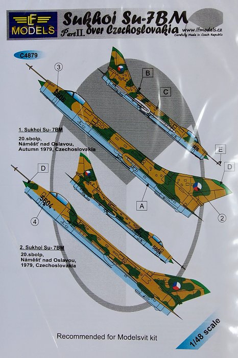 1/48 Decals Su-7BM over Czechoslovakia Part II.