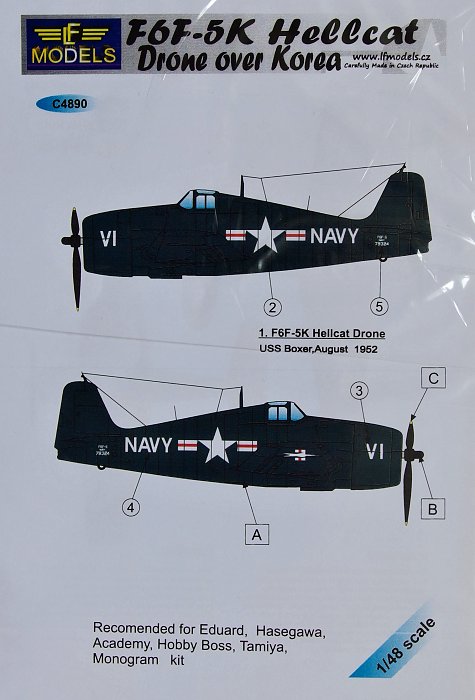 1/48 Decals F6F-5K Hellcat Drone over Korea