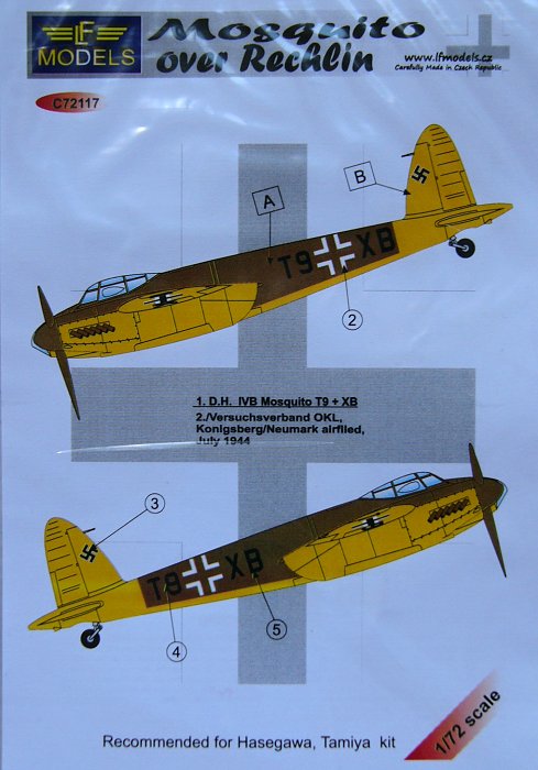 1/72 Decals DH IVB Mosquito over Rechlin (HAS/TAM)