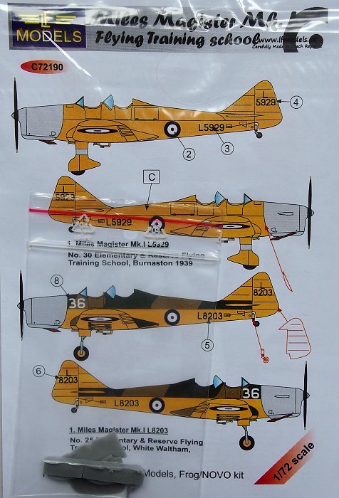 1/72 Decals M.Magister Mk.I Flying Training school