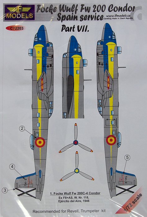 1/72 Decals Focke Wulf Fw 200 Condor (REV) Vol VII