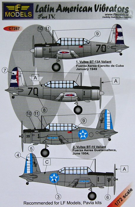 1/72 Decals Latin American Vibrators - Part IV.