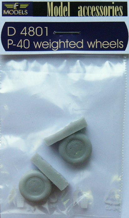 1/48 P-40 weighted wheels (resin)