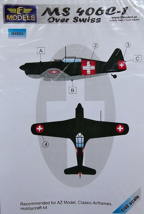 1/48 Mask MS 406C-1 over Swiss (AZMO/CAF)