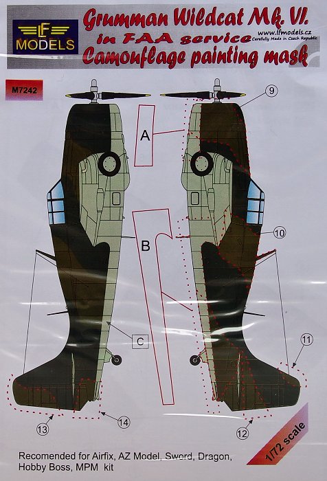 1/72 Mask Grumman Martlet Mk.VI FAA service