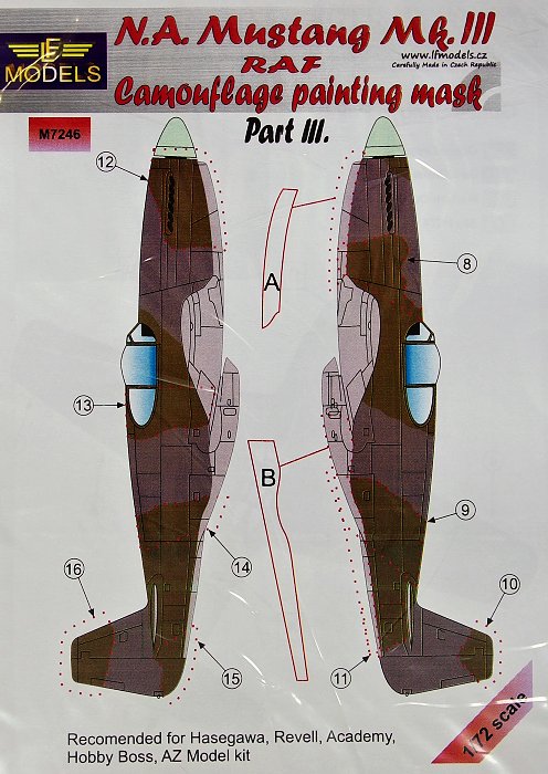 1/72 Mask N.A. Mustang Mk.III RAF Pt.III (HAS/REV)