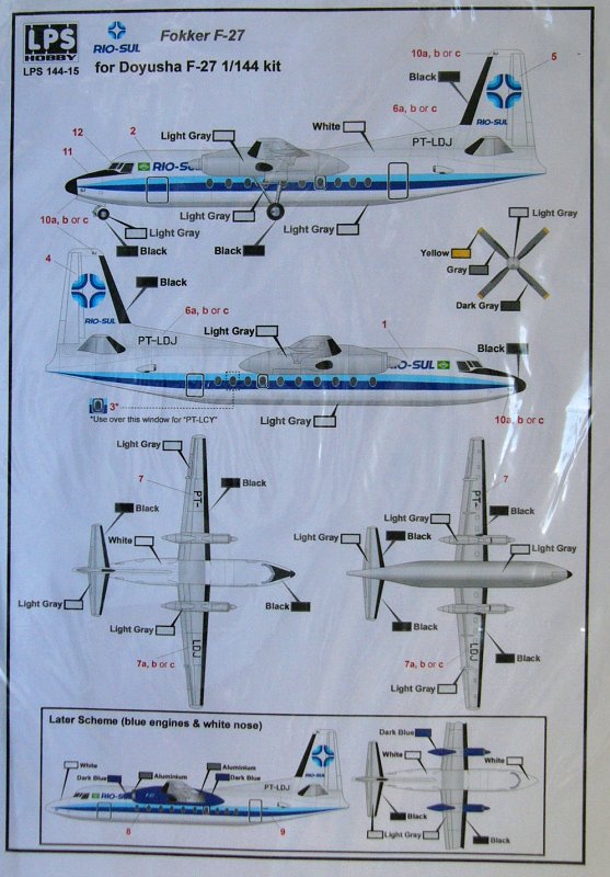 1/144 Fokker F-27 Rio-Sul (DOYUSHA)