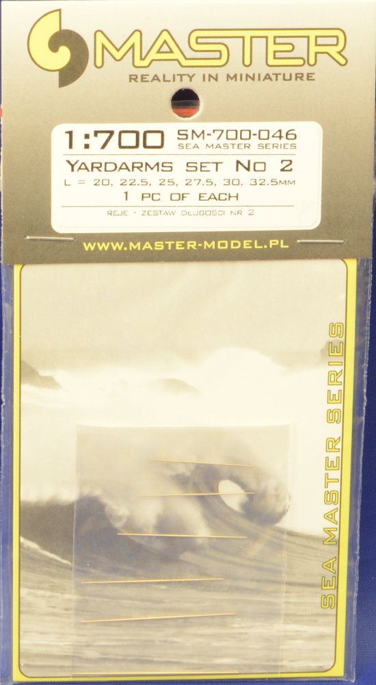 1/700 Yardarms set No.1 (6 pcs.)