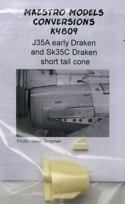 1/48 SAAB 35 Draken - short tail cone