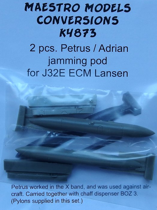 1/48 Petrus/Adrian jamming pod for J32E (2 pcs.)