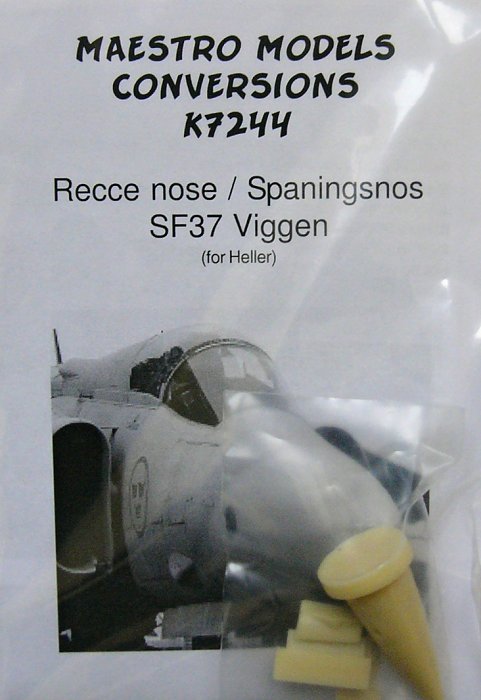 1/72 SAAB 37 Viggen recce nose (HELL)