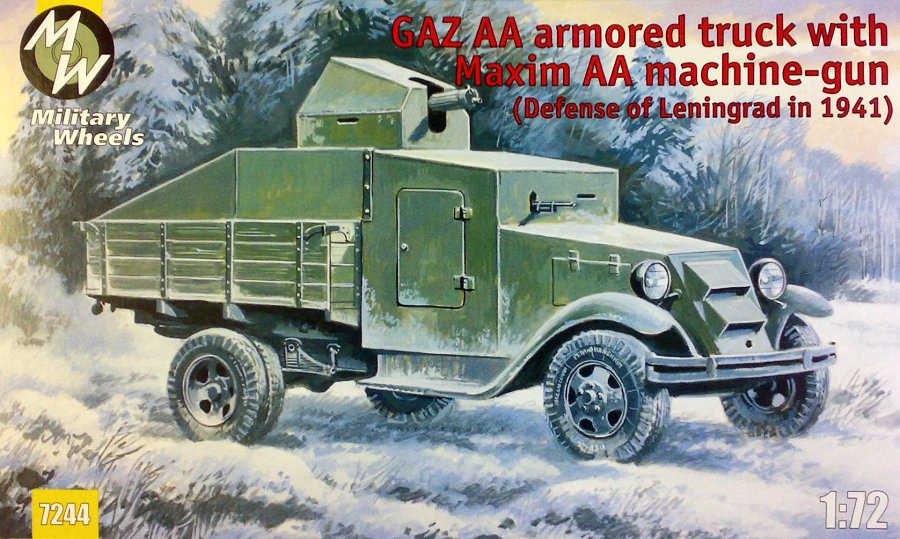 1/72 GAZ AA armoured truck w/ Maxim AA machine gun