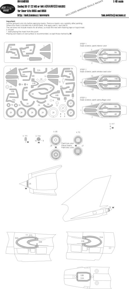 1/48 Mask Sukhoi Su-17/22M3/M4 ADVANCED (SMER)