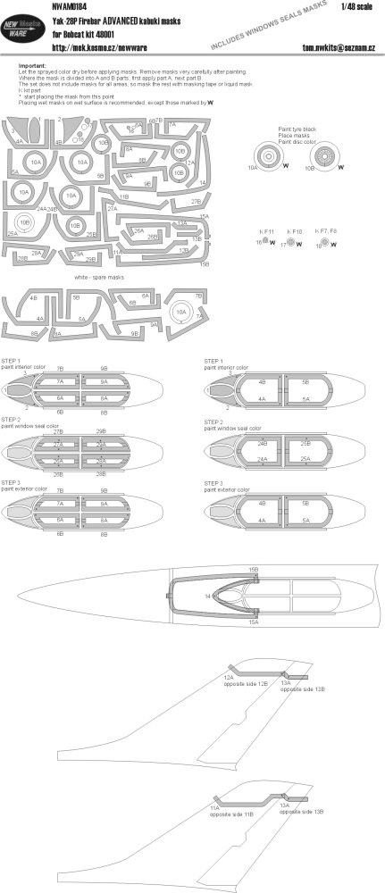 1/48 Mask Yak-28P Firebar ADVANCED (BOBCAT 48001)