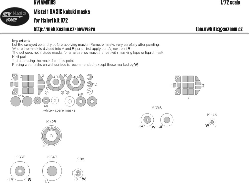 1/72 Mask Mistel 1 BASIC (ITAL 072)