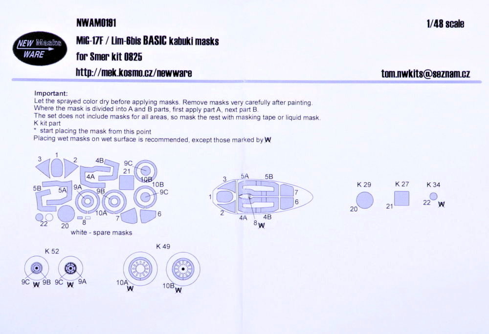 1/48 Mask MiG-17F / Lim-6bis BASIC (SMER 0825)