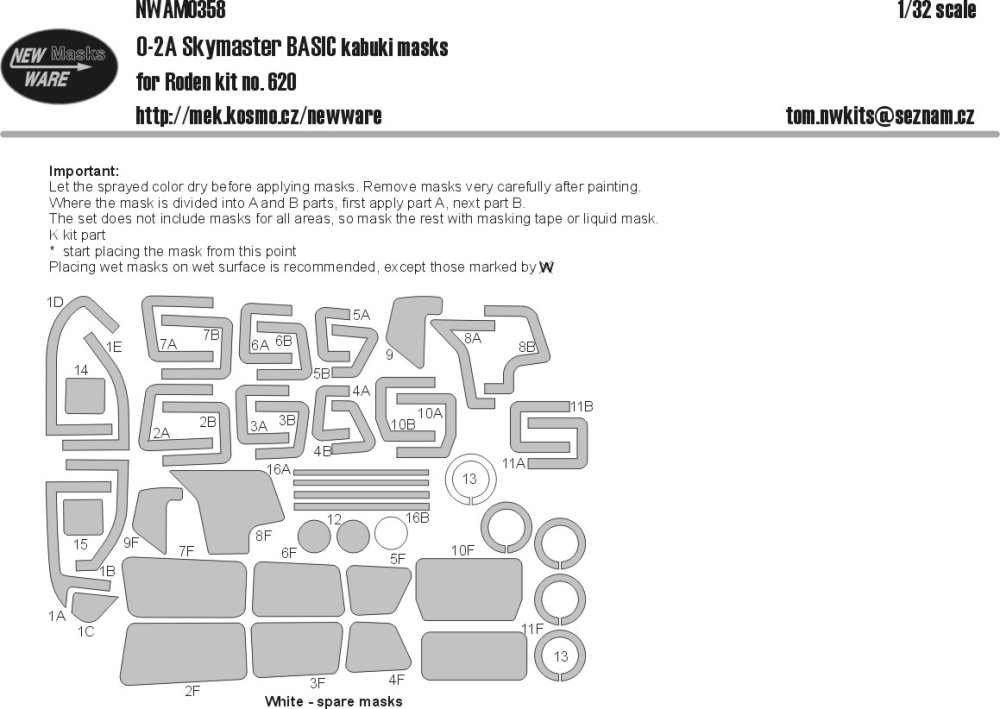 1/32 Mask O-2A Skymaster BASIC (RDN no.620)