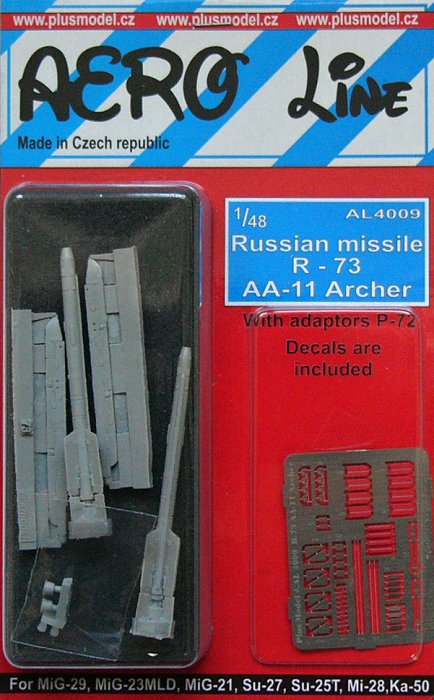 1/48 Russian missile R-73  AA-11 Archer