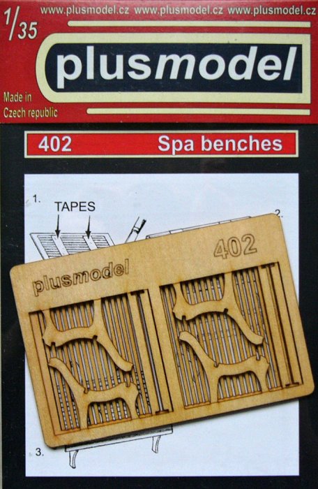 1/35 Spa benches (wooden laser carved sheet)