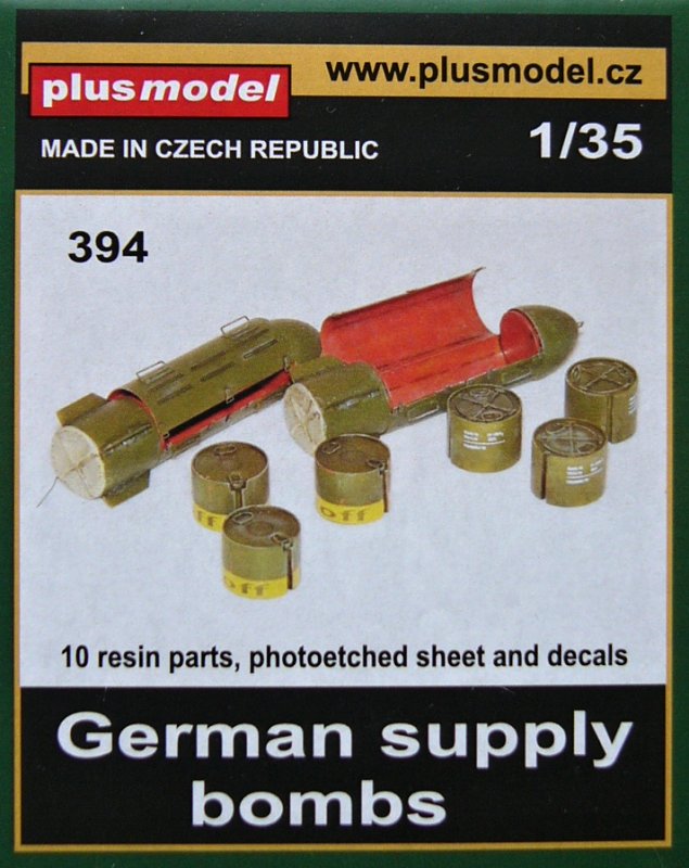 1/35 German supply bombs (10 resin parts,PE&dec.)