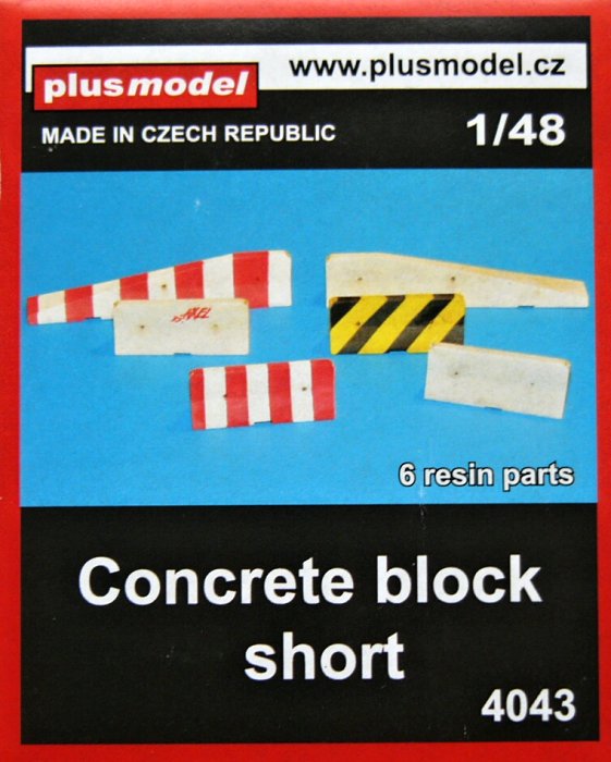 1/48 Concrete block - short (6 resin parts)