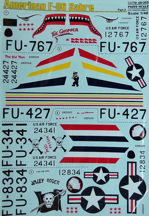 1/48 American F-86 Sabre Part 2 (wet decals)