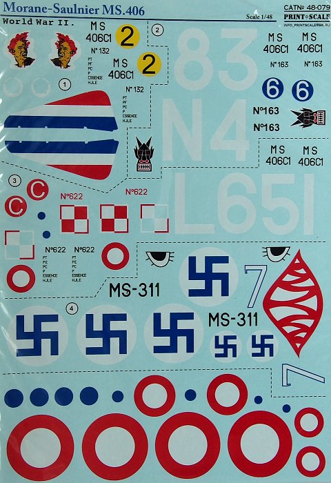 1/48 Morane-Saulnier MS.406 (wet decals)