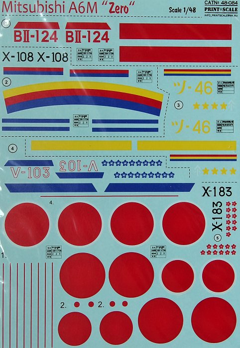 1/48 Mitsubishi A6M Zero (wet decals)