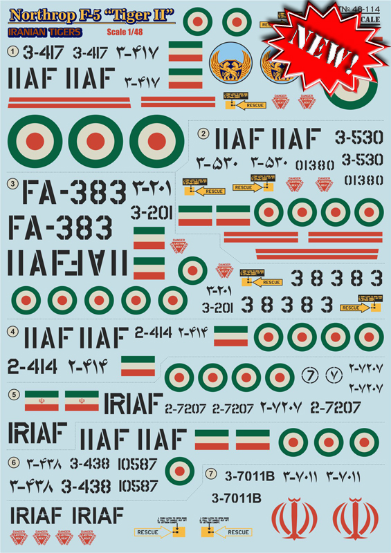 1/48 Northrop F-5 Tiger II Part 2 (wet decals)