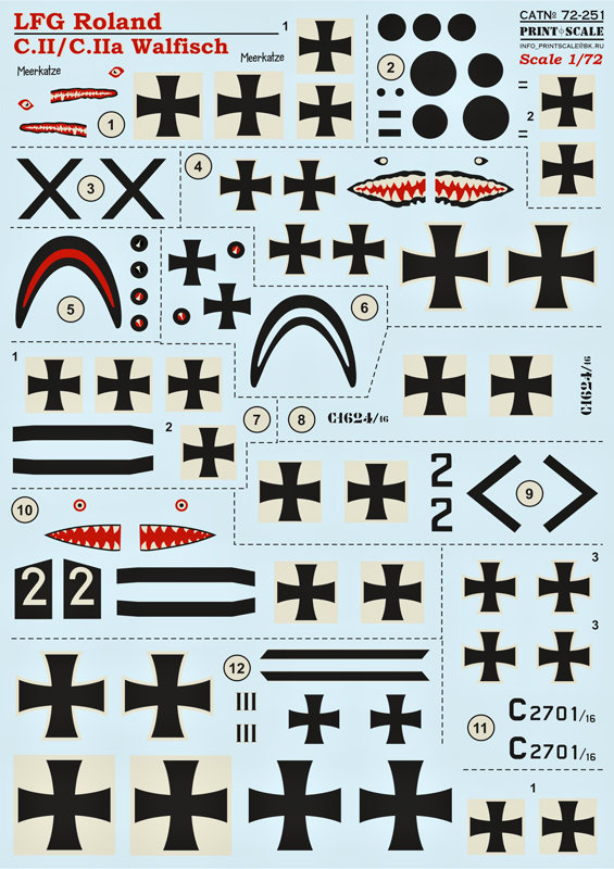 1/72 LFG Roland C.II/C.IIa Walfisch (wet decal)