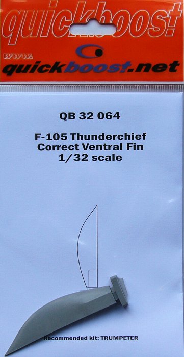 1/32 F-105 Thunderchief correct ventral fin(TRUMP)