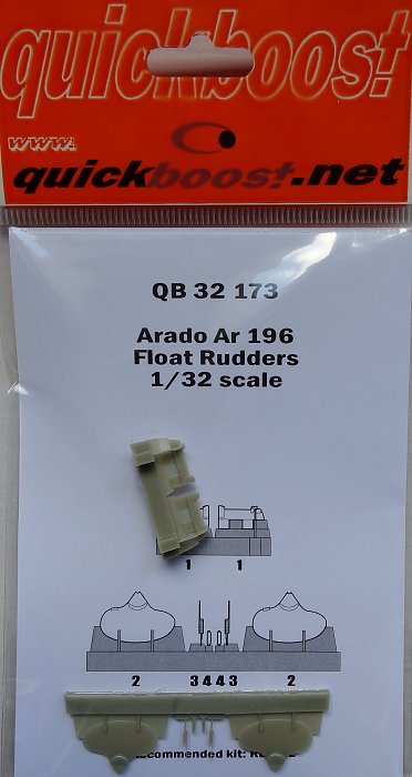 1/32 Arado Ar 196 float rudders (REV)