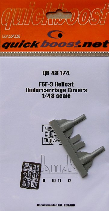 1/48 F6F-3 Hellcat undercarriage covers  (EDU)