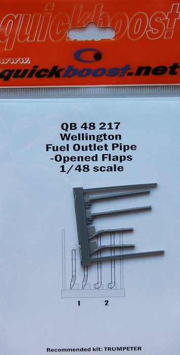 1/48 Wellington fuel outlet pipe-open.flaps (TRUM)