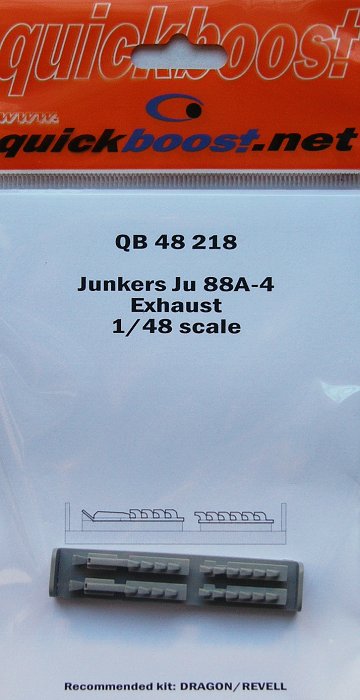 1/48 Junkers Ju 88A-4 exhaust (DRAG/REV)