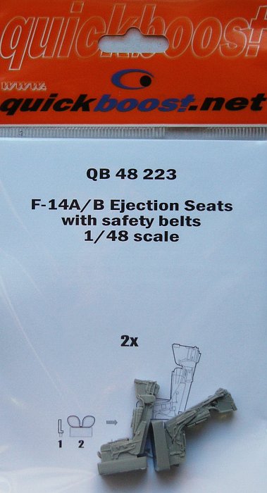 1/48 F-14A/B ejection seats with safety belts