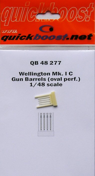 1/48 Wellington gun barrels oval perforted (TRUMP)