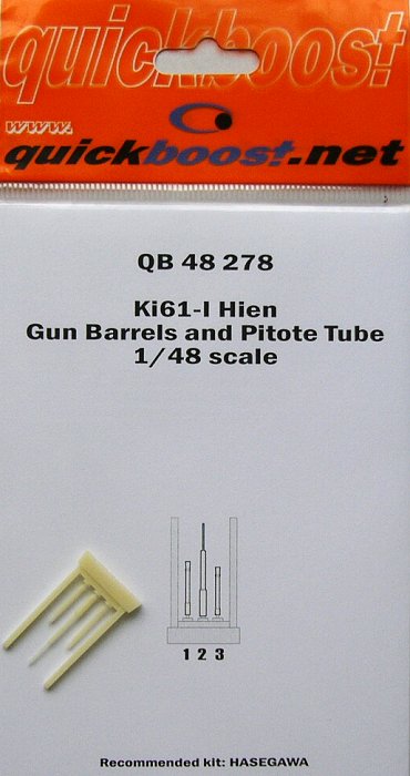 1/48 Ki-61-I Hien gun barrels & pitote tube (HAS)