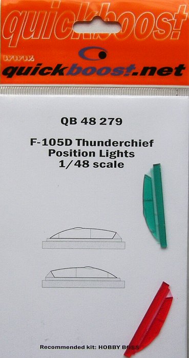 1/48 F-105D Thunderchief position lights (HOBBYB)