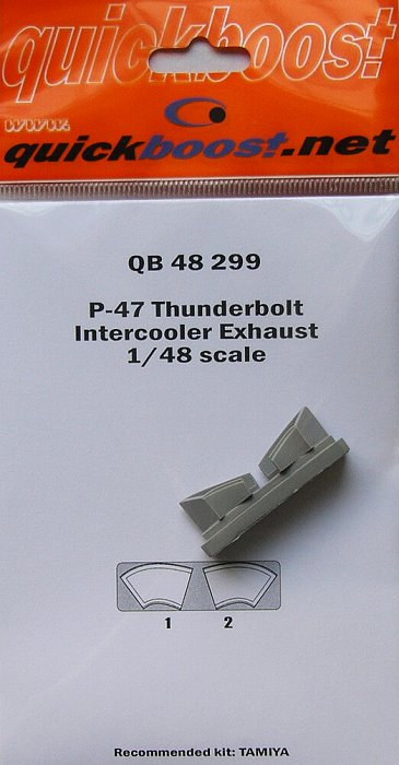 1/48 P-47  Thunderbolt intercooler exhaust  (TAM)