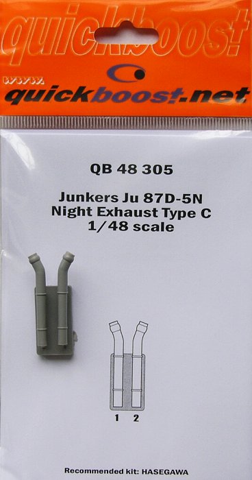 1/48 Ju 87D-5N night exhaust type C  (HAS)