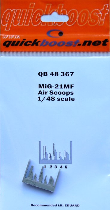 1/48 MiG-21MF Air scoops  (EDU)