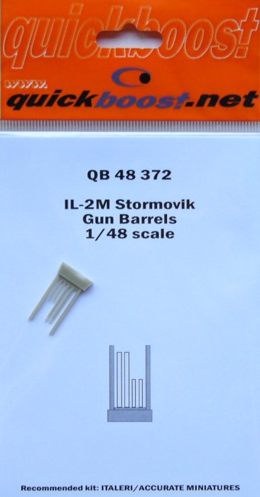 1/48 IL-2M Stormovik gun barrels (ITA/ACCURM)