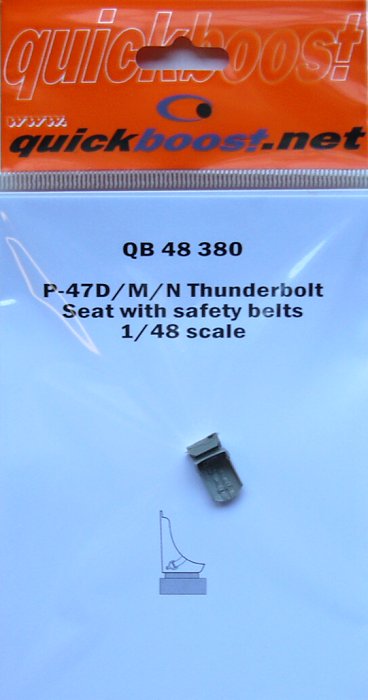 1/48 P-47D/M/N Thunderbolt seat with safety belts